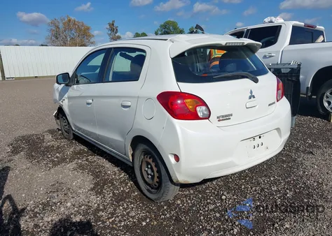 2015 Mitsubishi Mirage De from USA, damaged, VIN ML32A3HJ8FH044331